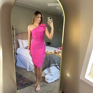 Pink dress body con ￼